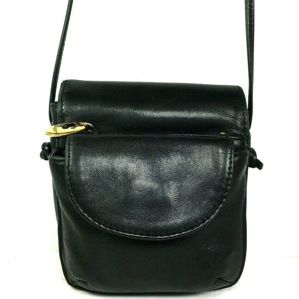 Pantera Vtg Extra Small Black Leather Crossbody